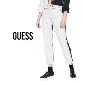 GUESS 1981 High Waisted Colorblock Two Tone Jeans | Staight Leg | 28 | RARE